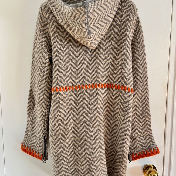 Sparrow (Anthropologie) - Women's Long Hooded Sweater/Coat (M) - Picture 3 of 5